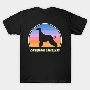 Afghan Hound Vintage Sunset Dog T-Shirt